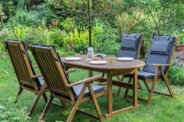 Обеденный комплект KIMBERLY на 4 персоны(овальный стол)