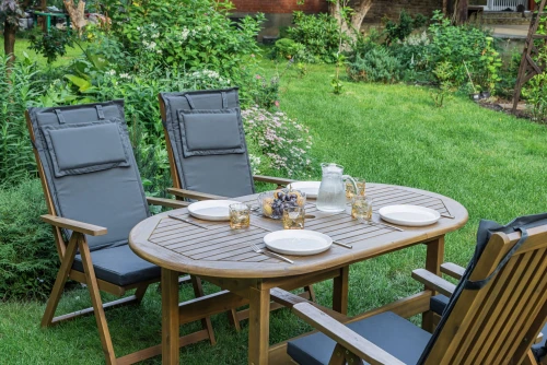 Обеденный комплект KIMBERLY на 4 персоны(овальный стол)