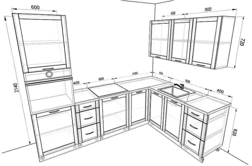 Кухня Базис Nicole Комплектация 8