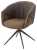 Стул ГИССЕН (GISSEN) 360 град., цвет КОФЕ HP032-08A PU / V885-1, экокожа / ткань / ЛАТТЕ, ®DISAUR