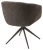 Стул ГИССЕН (GISSEN) 360 град., цвет КОФЕ HP032-08A PU / V885-1, экокожа / ткань / ЛАТТЕ, ®DISAUR