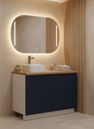 ВГ 1200 Ежевика/Белый гладкий Арника РМ (со столешницей) в.1