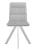 Стул DikLine 230 поворотный B22 GREY, ножки белые