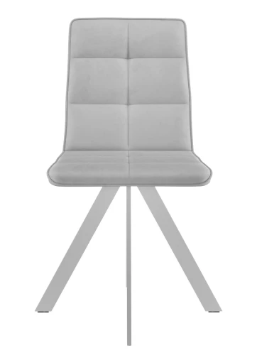 Стул DikLine 230 поворотный B22 GREY, ножки белые