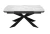 Стол DikLine KM160 мрамор С41 (керамика белая)/опоры черные