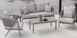 "Амстердам" комплект садовый для лаунж-зоны, цвет серый