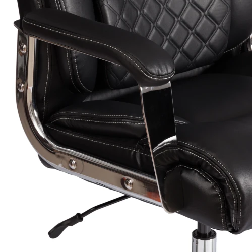 Кресло Atlant рецикл. кожа/иск. кожа, черный