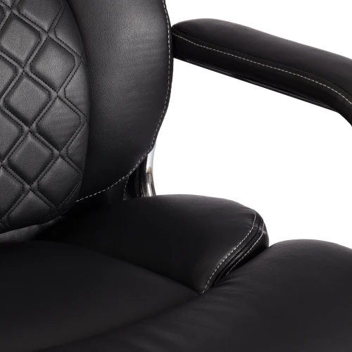 Кресло Atlant рецикл. кожа/иск. кожа, черный