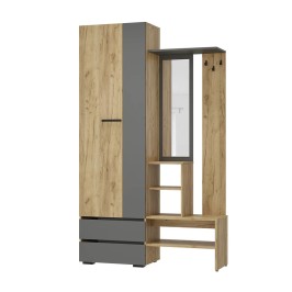 Прихожая Твист ПР-04, Крафт, Графит