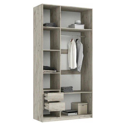 Марвэл Шкаф 3-х ств. (1200) (Кашемир, Дуб Крафт серый)