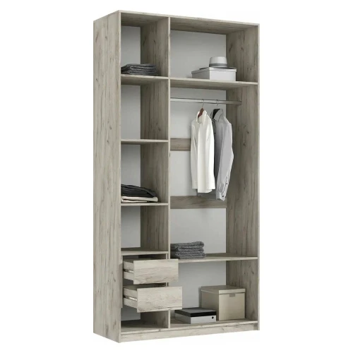 Марвэл Шкаф 3-х ств. (1200) (Кашемир, Дуб Крафт серый)