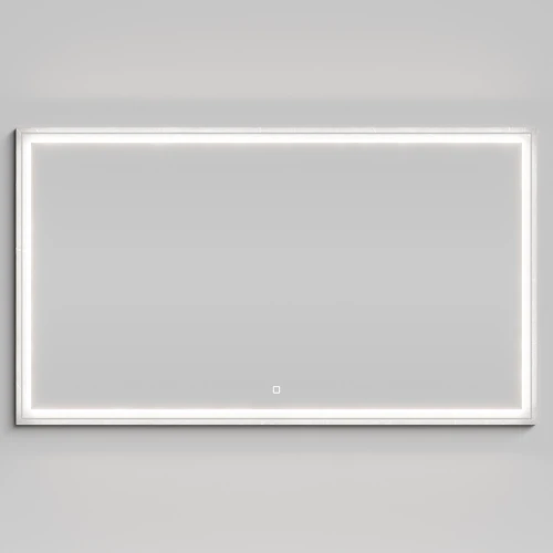 Зеркало Лайт 140, Мрамор Белый софт тач 4044-2