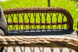 "Эспрессо - 150 C" обеденная группа плетеная, цвет соломенный