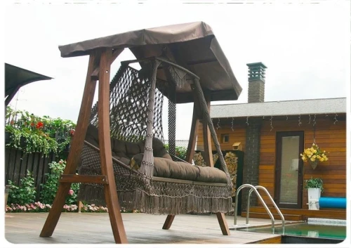 Комплект: подвесное кресло-гамак Сеара с каркасом Каравелла