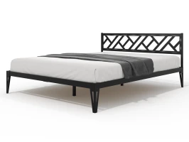 Кровать КМД 47 АЙРИС 1600, черный