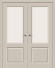 Двойная межкомнатная дверь BRAVO Скинни-13 Creamy Magic Moru