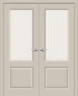 Двойная межкомнатная дверь BRAVO Скинни-13 Creamy Magic Moru