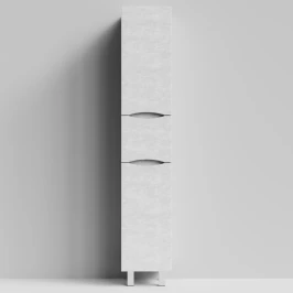 Пенал Лайт 35 напольный, Белый камень ПВХ 57805, правый