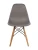 GH801/DC111 Стул пластиковый, СЕРО-КОРИЧНЕВЫЙ#66015, каркас бук