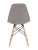 GH801/DC111 Стул пластиковый, СЕРО-КОРИЧНЕВЫЙ#66015, каркас бук
