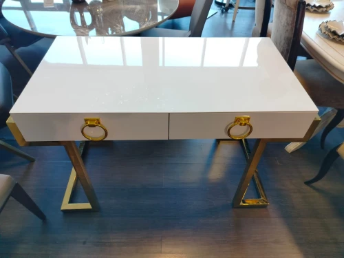 Стол-консоль Атлас МС9002-120W, 120х60х78 см, белый глянцевый