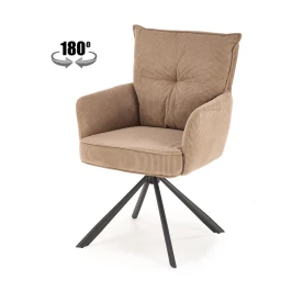 Стул HALMAR K528 капучино/черный, поворотный