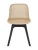 DC271 Стул пластиковый, БЕЖЕВЫЙ, ноги черные