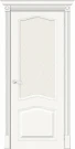 Межкомнатная дверь шпон mr.wood Вуд Классик-55 Whitey White Сrystal