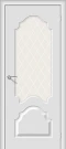 Межкомнатная дверь винил BRAVO Скинни-33 Fresco White Сrystal