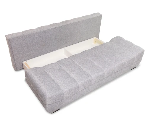 Диван еврокнижка Орион, рогожка  серая, 144