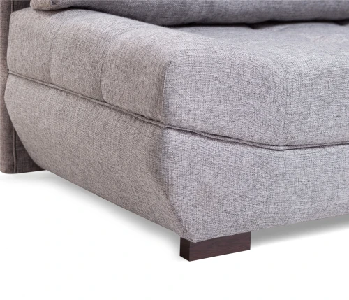 Диван еврокнижка Орион, рогожка  серая, 144