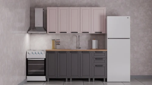 Готовый кухонный гарнитур ГК Аленушка 1,6м  Лилия Кашемир/Сталь,скоба черный,сонома