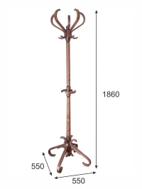 Вешалка напольная В 10Н средне-коричневый