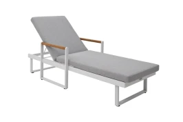 Шезлонг из алюминия MAYA белый  Joygarden