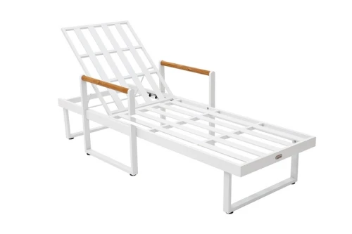 Шезлонг из алюминия MAYA белый  Joygarden