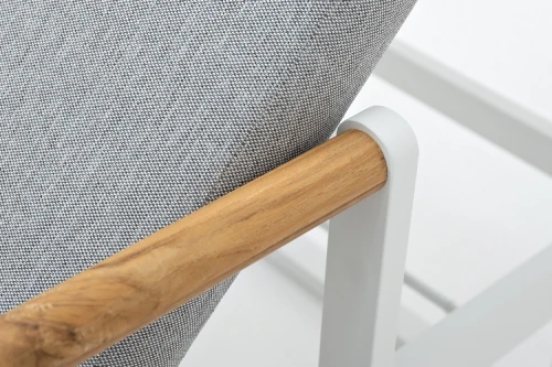 Шезлонг из алюминия MAYA белый  Joygarden