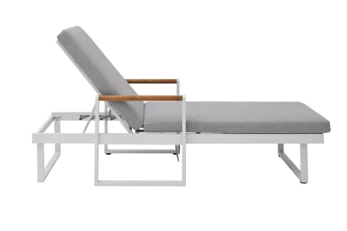 Шезлонг из алюминия MAYA белый  Joygarden