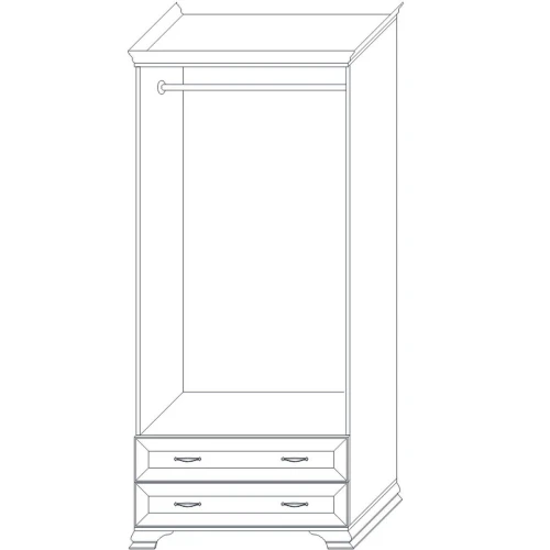 Шкаф Сиена 2дв, бежевый