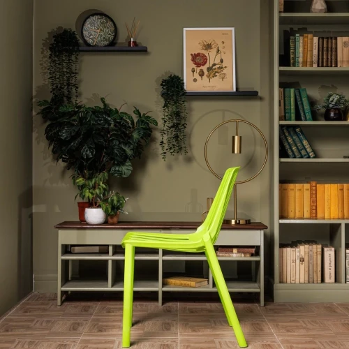 Пластиковый стул NICO зеленый