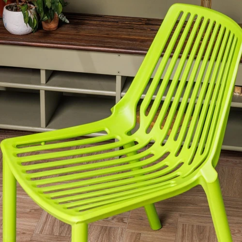 Пластиковый стул NICO зеленый