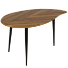 Стол журнальный BeautyStyle 28 дуб вотан/черный