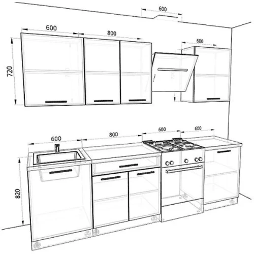 Кухня Базис Комплектация 3