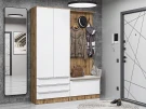 Готовая прихожая Стиль-03 Silky White/Дуб Вотан
