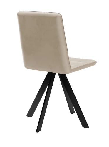 Стул DikLine 230 поворотный B03 BEIGE, ножки черные