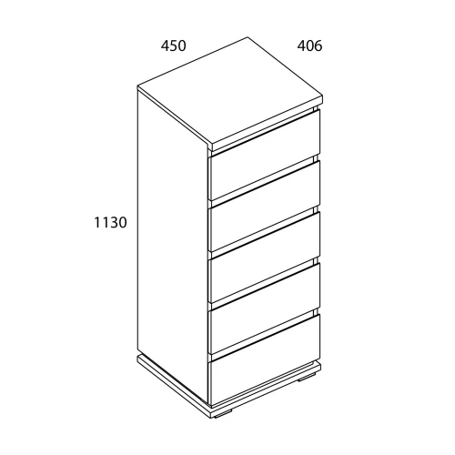 LIMA, Комод 5S. Цвет ПЕРСИДСКИЙ ЖЕМЧУГ/ МАДУРА