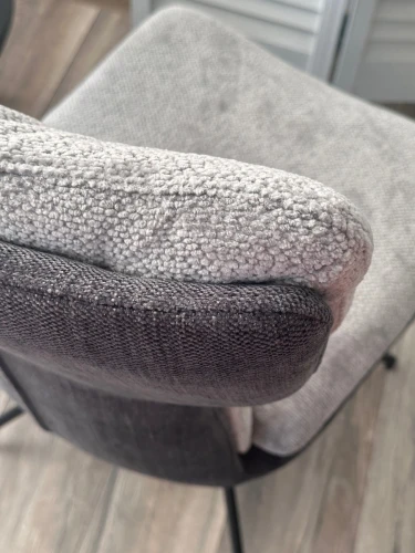 Стул NEVIS 360 град поворот с возвратом TENDER WAY80 серый, шенилл/ ODIN18 тем-серый / Черн, ®DISAUR