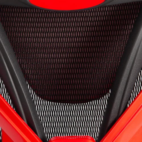 Кресло KingCobra иск. кожа / сетка, черный / красный, 70х70х125 см