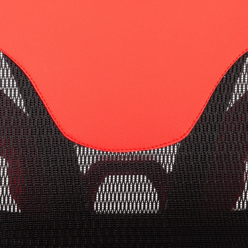 Кресло KingCobra иск. кожа / сетка, черный / красный, 70х70х125 см