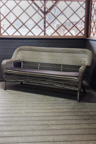 Диван 3-местный из искусственного ротанга МЭДИСОН “MADISON” арт.A00079 с подушкой на сидение