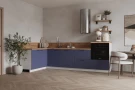 Кухонный гарнитур КГ Угловой 1500х2850 (с пм) , Ежевика  Арника РМ в.3